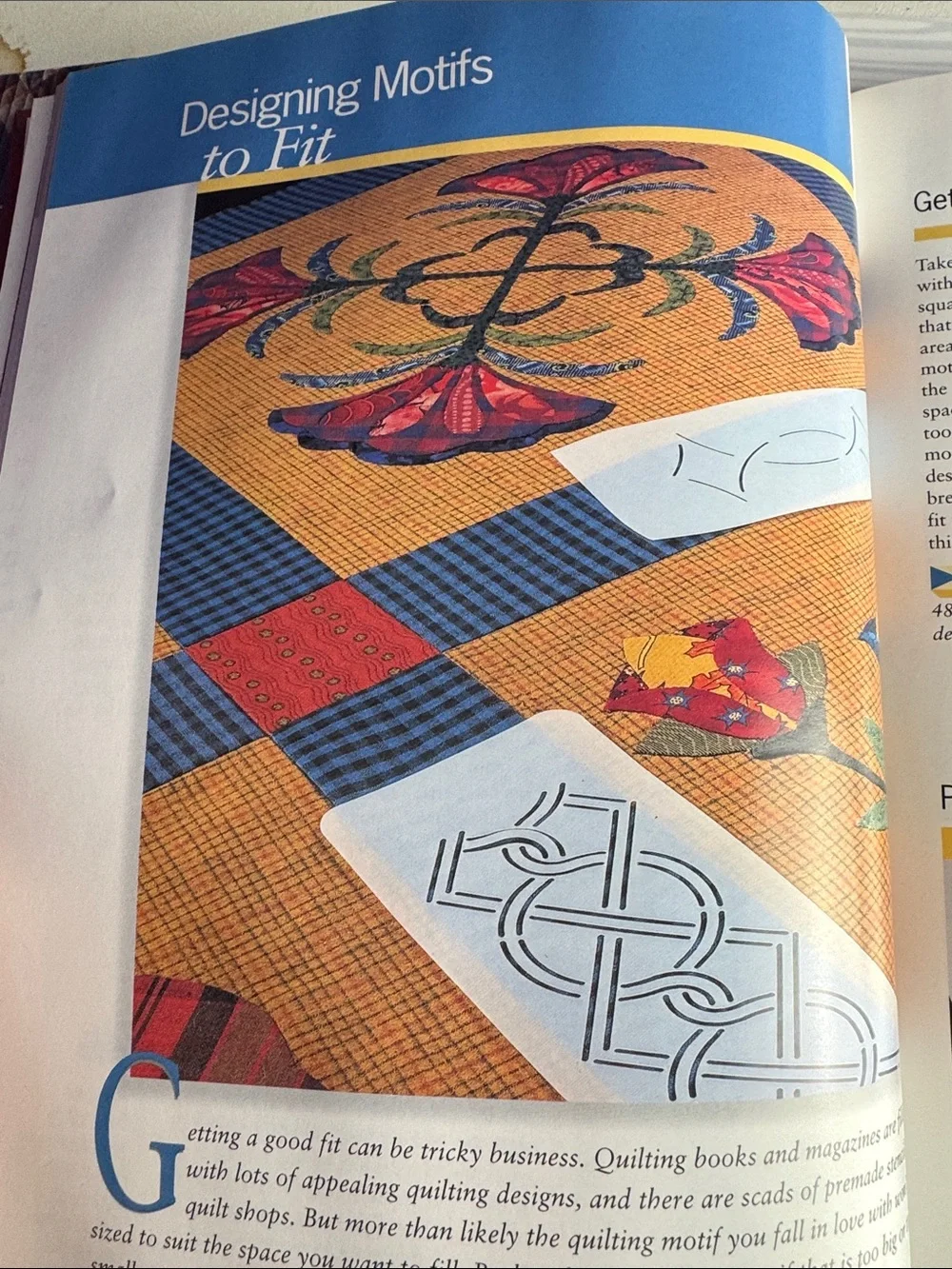 's Flawless Hand Quilting Book — Burgundy & Green